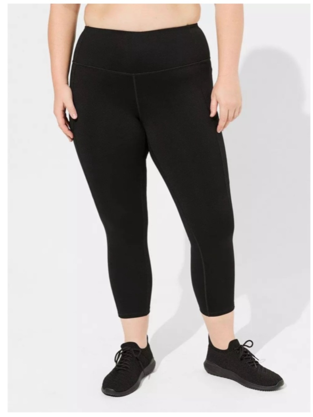 TORRID TRU Cropped Active Side Pocket Leggings Black Size 4X